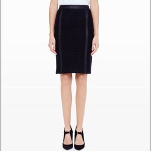 Club Monaco Black Azade Boude Pencil Skirt 8